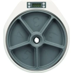 Trixie Voederautomaat - Hondenvoerbak - 33x5x36 cm Wit Grijs