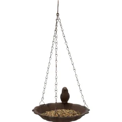 Trixie Vogeldrinkschaal Gietijzer Hangend - Drinkbak - Ø16 cm Bruin