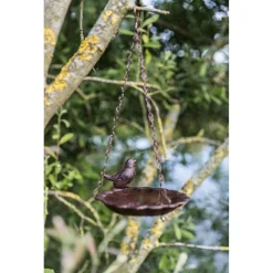 Trixie Vogeldrinkschaal Gietijzer Hangend - Drinkbak - Ø16 cm Bruin