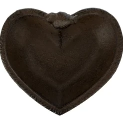 Trixie Vogeldrinkschaal Gietijzer Hart - Drinkbak - 16x15 cm Bruin