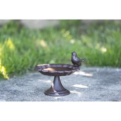 Trixie Vogeldrinkschaal Gietijzer Staand - Drinkbak - Ø16x15 cm Bruin