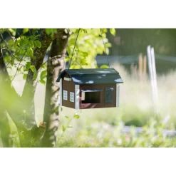 Trixie Vogelvoederhuis Schuur - Voederhuis - 24x32x22 cm Rood Blauw