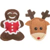 Trixie Xmas Eland En Peperkoekman - Kattenspeelgoed - 8 cm 2 stuks