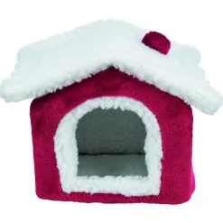 Trixie Xmas Schuilplaats - Kooi Accessoire - 15x12x15 cm Rood Wit
