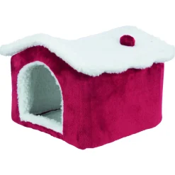 Trixie Xmas Schuilplaats - Kooi Accessoire - 15x12x15 cm Rood Wit