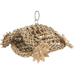 Trixie Zeegras Tent Hangend - Vogelspeelgoed - 19x22 cm