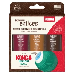 Tropiclean Enticers Teeth Cleaning Gel - Gebitsverzorging - Pindakaas Bacon Rund