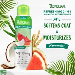 Tropiclean 2in1 Watermelon Shampoo - Hondenvachtverzorging -