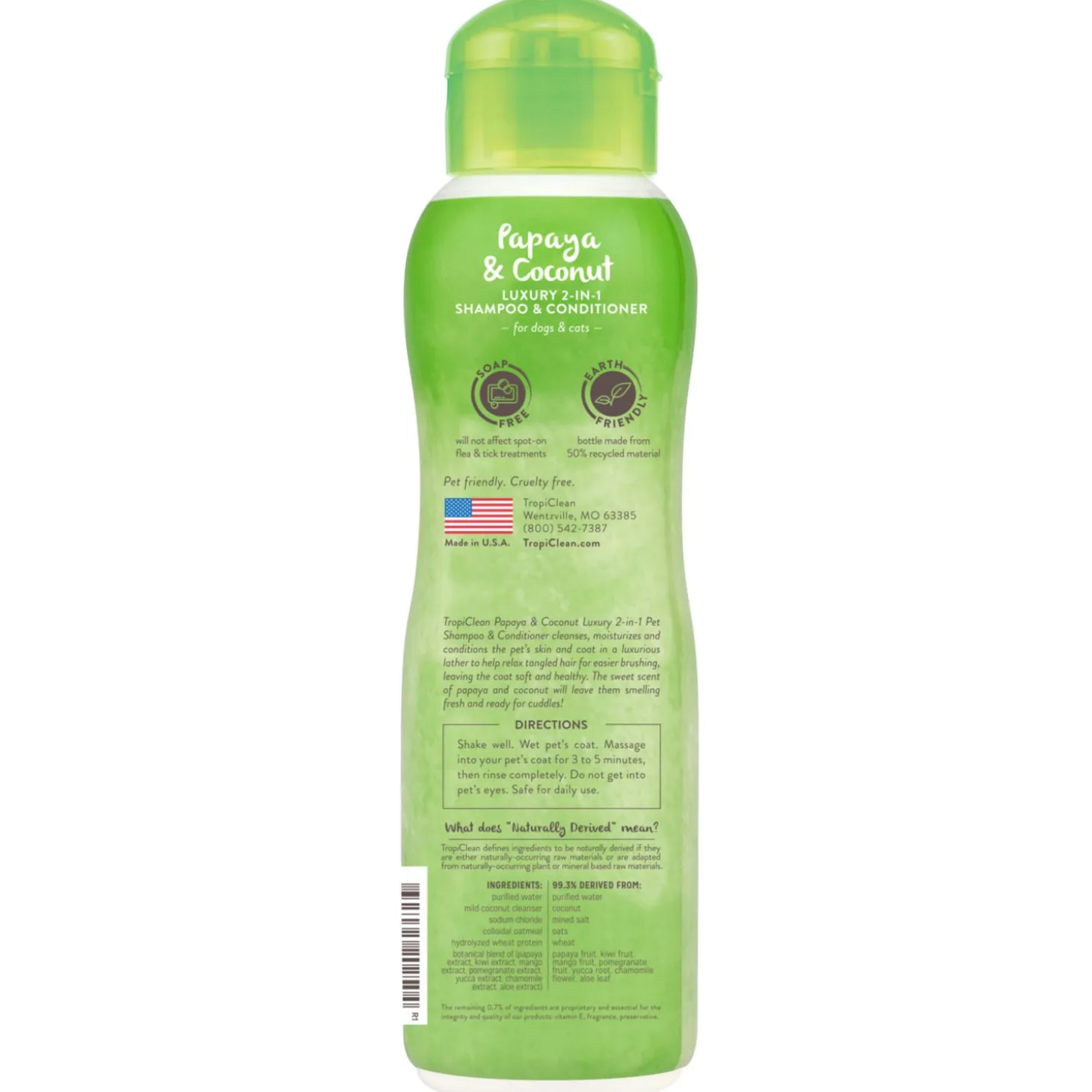 Tropiclean Luxury Shampoo 2 In 1 - Hondenvachtverzorging - 355 ml