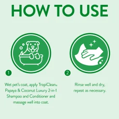 Tropiclean Luxury Shampoo 2 In 1 - Hondenvachtverzorging - 355 ml
