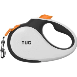 Tug Tug 360° Rollijn - Hondenriem - 5 m Wit Oranje Tot < 25 Kg M