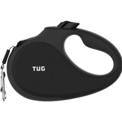 Tug Tug 360° Rollijn - Hondenriem - 5 m Zwart Grijs Tot < 50kg L