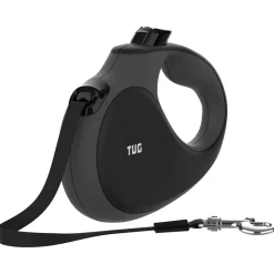 Tug Tug 360° Rollijn - Hondenriem - 3 m Zwart Grijs Tot < 12 Kg Xs