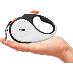 Tug Tug 360° Rollijn - Hondenriem - 3 m Wit Oranje Tot < 12 Kg Xs