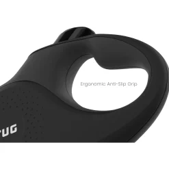 Tug Tug 360° Rollijn - Hondenriem - 5 m Zwart Grijs Tot < 25 Kg M