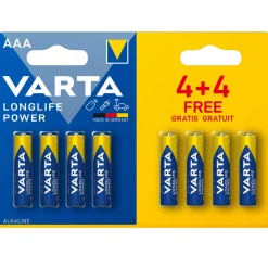 Varta Batterij High Energy Aaa - Batterijen - 4+4 stuks
