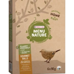 Versele-Laga Menu Nature Mezenbol Gourmet Pindakaas Zonder Net - Voer - 540 g 6 stuks