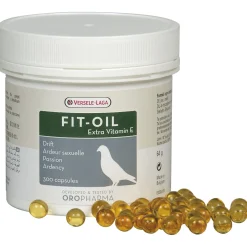 Versele-Laga Oropharma Fit-Oil Levertraanparels Met Vitamine E - Duivensupplement - 300 tab