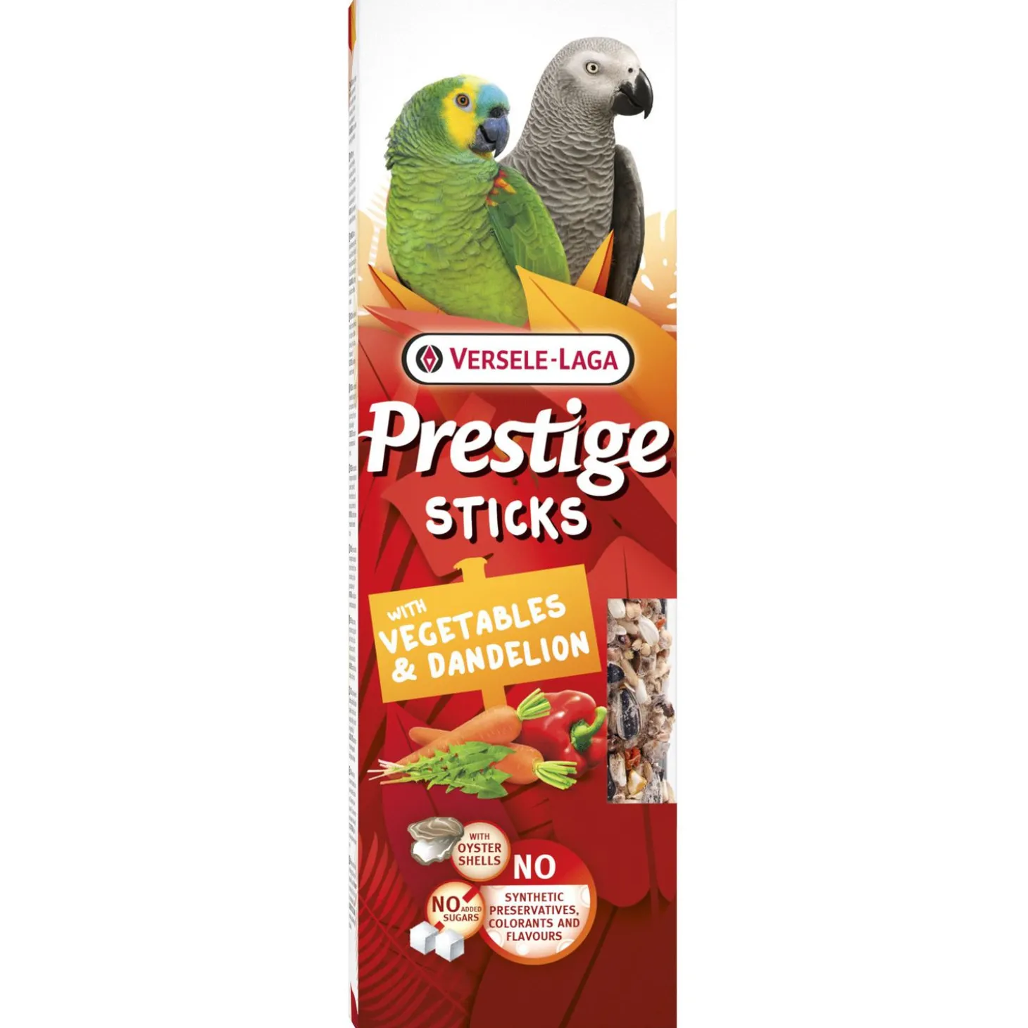 Versele-Laga Prestige Sticks Papegaaien - Vogelsnack - Groente Paardenbloem 140 g 2 stuks