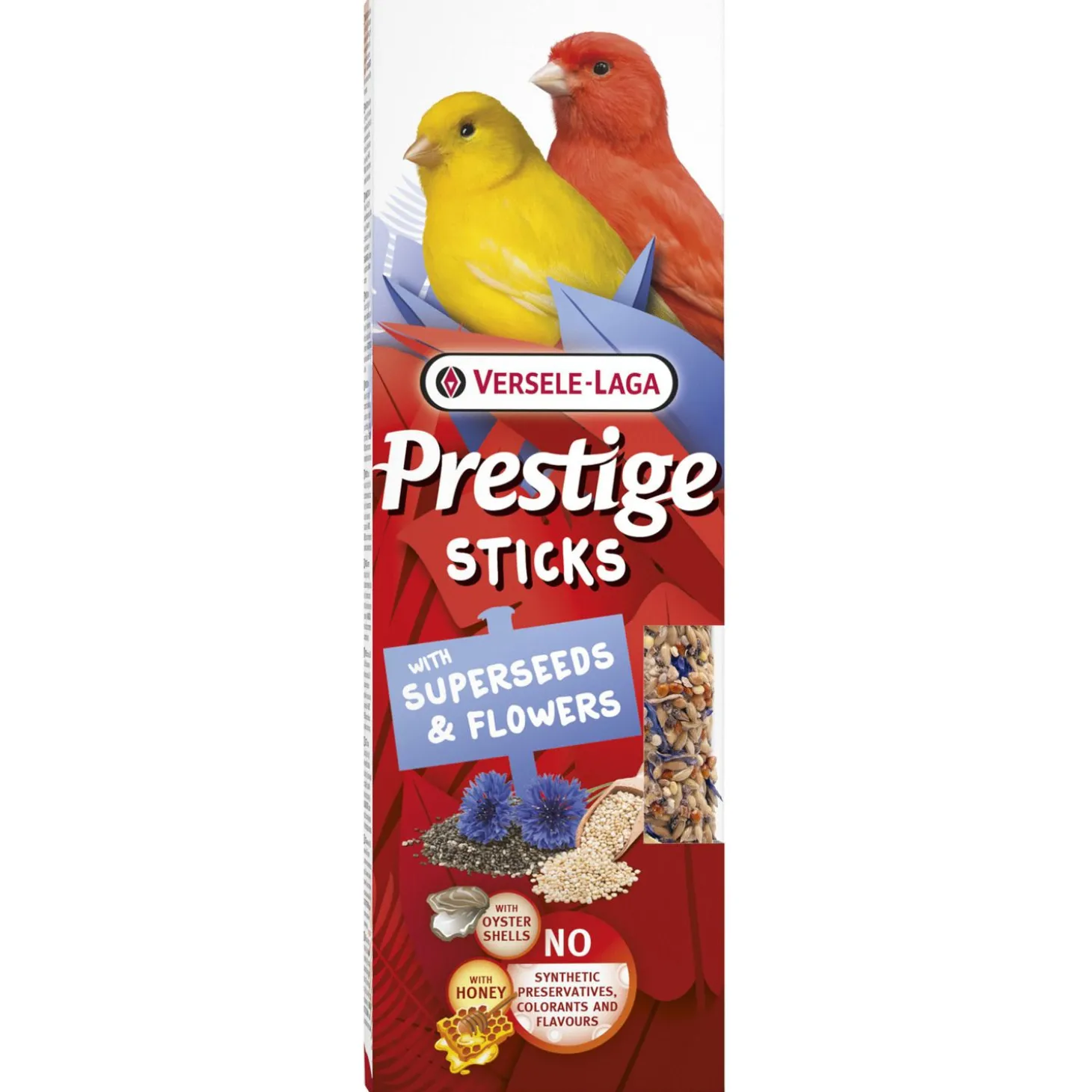 Versele-Laga Prestige Sticks Kanaries - Vogelsnack - Zaden Bloemenmix 60 g 2 stuks