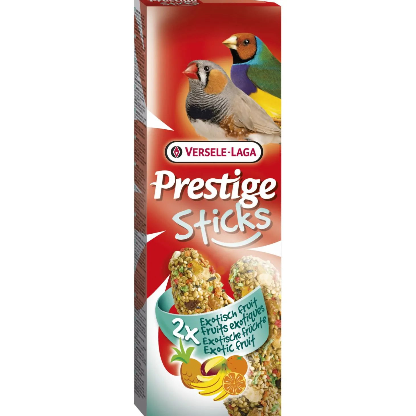 Versele-Laga Prestige Sticks Vinken Exotisch Fruit - Vogelsnack - 2x30 g