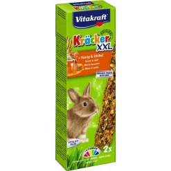 Vitakraft Dwergkonijnenkracker Xxl Spelt - Knaagdiersnack - Honing 2 stuks