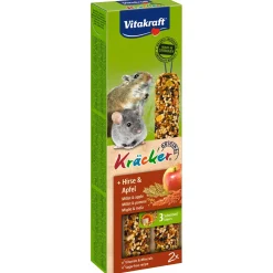 Vitakraft Muis/Gerbil Kracker Corn/Fruit - Knaagdiersnack - 2 stuks