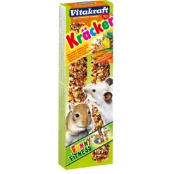Vitakraft Muis/Gerbil Kracker Corn/Fruit - Knaagdiersnack - 2 stuks