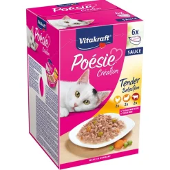 Vitakraft Poésie Multipack Sauce Pouch - Kattenvoer - Kip Rund 6x85 g