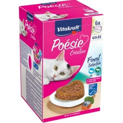 Vitakraft Poésie Multipack Gelei Pouch - Kattenvoer - Zalm Wild 6x85 g