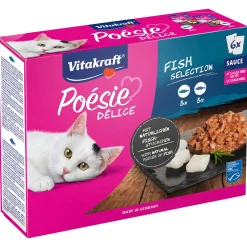 Vitakraft Poésie Multipack Deli Sauce Vis Pouch 6x85 g - Kattenvoer
