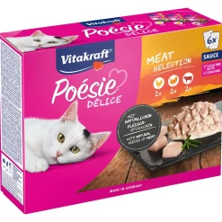 Vitakraft Poésie Multipack Deli Sauce Vis Pouch 6x85 g - Kattenvoer
