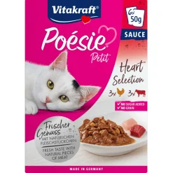 Vitakraft Poésie Petit Heart Selection - Kattenvoer - Gevogelte Hart 6x50 g