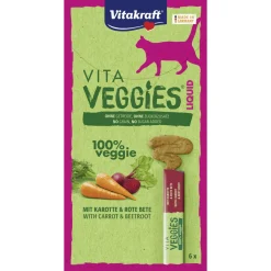 Vitakraft Vita Veggies Liquid - Kattensnack - Wortel 6x15 g