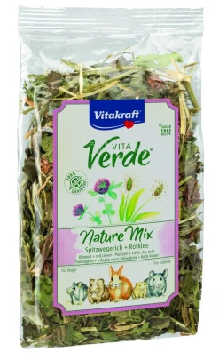 Vitakraft Vita-Verde Weegbree En Klaver - Knaagdiersnack - 70 g
