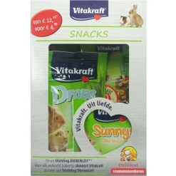 Vitakraft Wereld Dierendag Pakket Knaag - Knaagdiersnack - 400 g