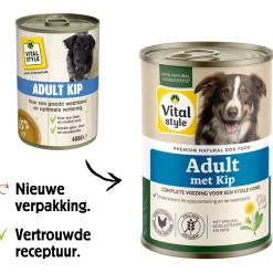 Vitalstyle Blik Vitaal Vlees Adult - Hondenvoer - Lam 400 g