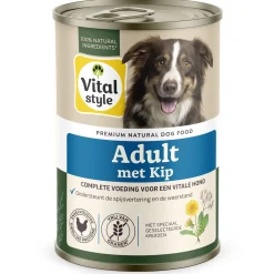 Vitalstyle Blik Vitaal Vlees Adult - Hondenvoer - 400 g
