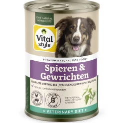 Vitalstyle Blik Vitaal Vlees Spieren + Gewrichten - Hondenvoer - 400 g