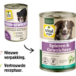 Vitalstyle Blik Vitaal Vlees Spieren + Gewrichten - Hondenvoer - 400 g