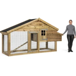 Voldux Dierenverblijf Romy Rechts - Dierenverblijf - 300x90x160 cm Natural