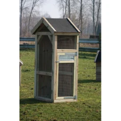 Voldux Volière Es1 Deurtje Rechts - Vogelverblijven - 100x70x185 cm Naturel