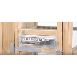 Voldux Volière R4 Deurtje Links Bouwpakket - Vogelverblijven - 250x150x190 cm Naturel