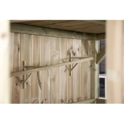 Voldux Volière R4 Deurtje Links Bouwpakket - Vogelverblijven - 250x150x190 cm Naturel