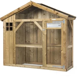 Voldux Volière S2 Links - Vogelverblijven - 215x70x185 cm Natural