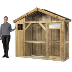 Voldux Volière S2 Links - Vogelverblijven - 215x70x185 cm Natural