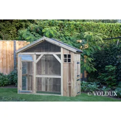 Voldux Volière S2 Rechts - Vogelverblijven - 215x70x185 cm Natural