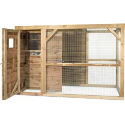 Voldux Volière Toon Links - Vogelverblijven - 300x120x190 cm Natural