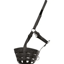 Waldhausen Graasmasker Verstelbaar - Anti insect - Zwart Shetlander