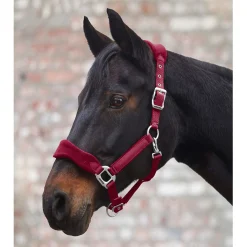Waldhausen Halster Soft Fleece Gevoerd Rood - Paardenhalster